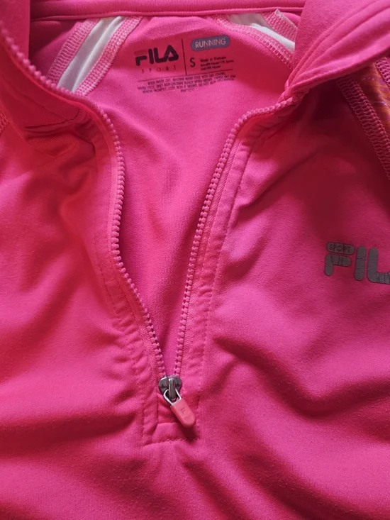 FILA Pink Half-Zip Athletic Pullover - Picture 5 of 6